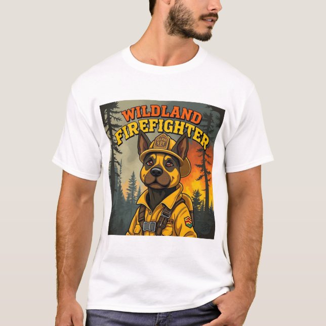 Camiseta Cane Corso Wildland Firefighter (Frente)