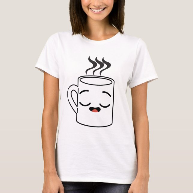 Camiseta caneca de café (Frente)