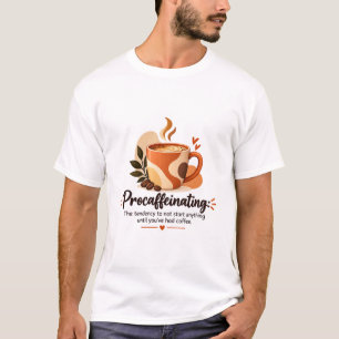 Camiseta Caneca de Café Aconchegante Procaffeinating Modern