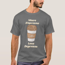 Caneca de Café com Mais Espresso e Menos Depresso