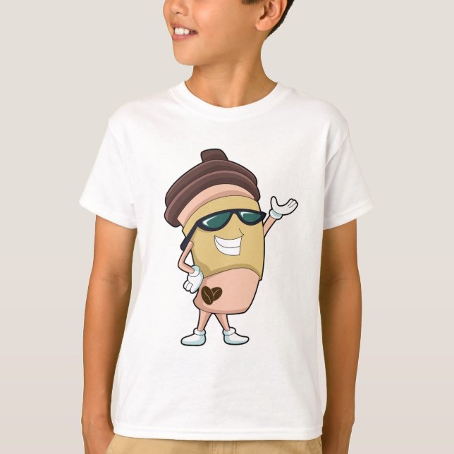 Camiseta Caneca de café com Óculos de Sol (Frente)