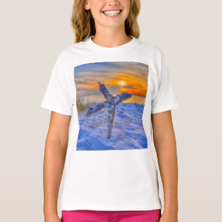 Camiseta Caneca de café crua de praia