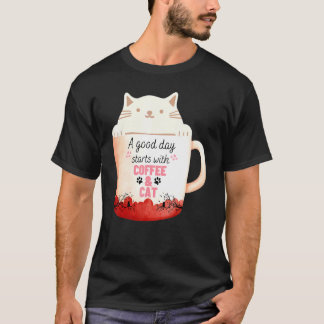 Camiseta Caneca de café de gato creme gato de Neko Caneca d