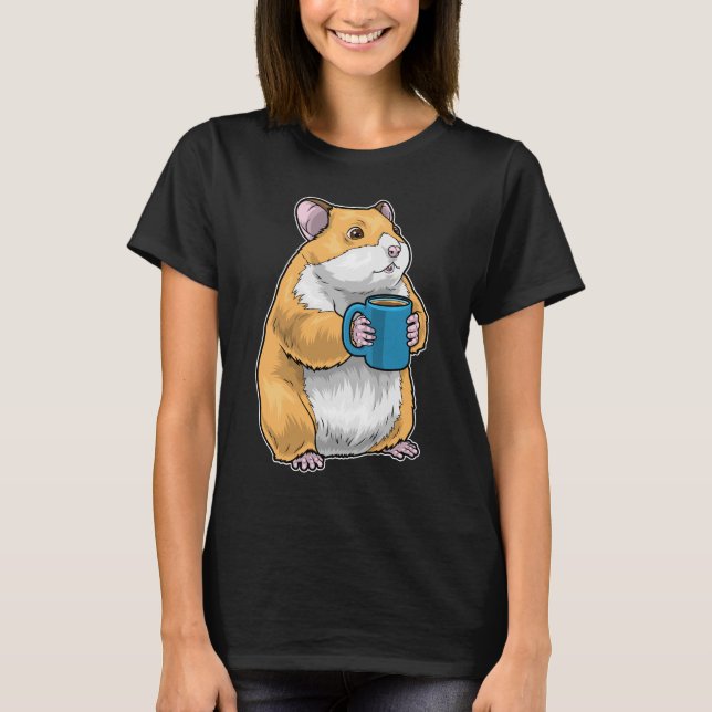 Camiseta Caneca de Café de Hamster (Frente)