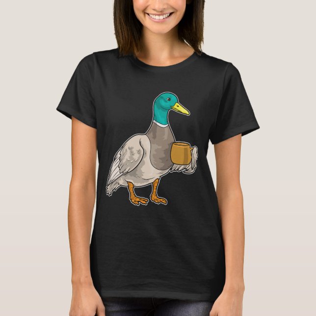 Camiseta Caneca de Café de Pato (Frente)