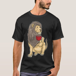 Camiseta Caneca de Café Leão