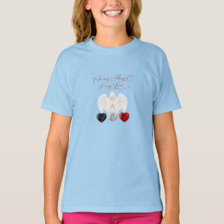 Camiseta Caneca de Café SilverHeart de Fé Angelical