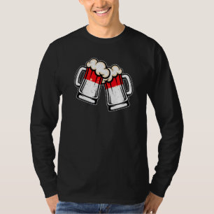 Camiseta Caneca de Cerveja Bandeira da Indonésia  Cerveja I