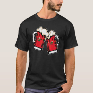 Camiseta Caneca de cerveja com a bandeira de Marrocos   Cer