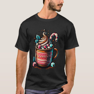 Camiseta Caneca de Chocolate Quente com Cana de Açúcar