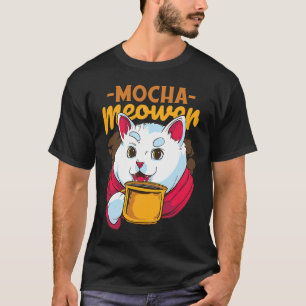 Camiseta Caneca de Gato Fofo Bebendo Café Citação Gato Bebe