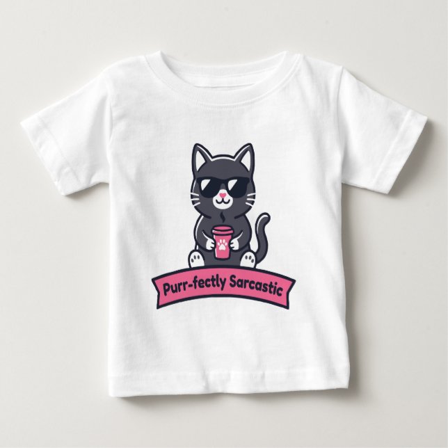 Camiseta Caneca de Gato Preto Personalizada Perfeitamente S (Frente)