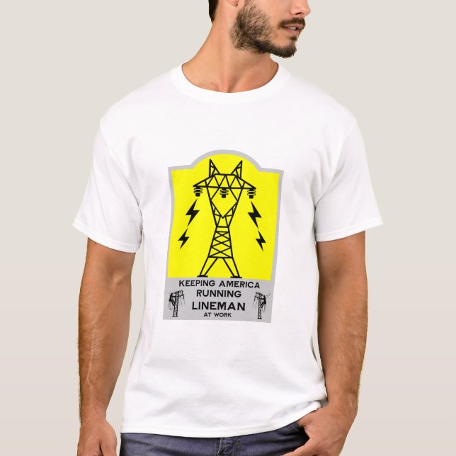 Camiseta Caneca Engraçada de Lineman – Presente de Lineman  (Frente)