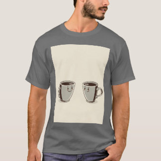 Camiseta Canecas de café vintage dos anos 1950 menina