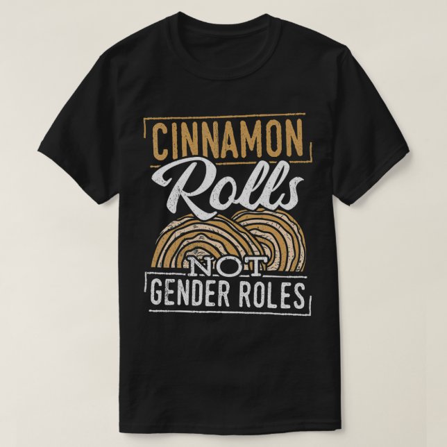 Camiseta Canela não desempenha funções de gênero Comunidade (Frente do Design)