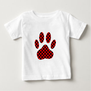 Camiseta Caneta De Cães Impressa Com Corações