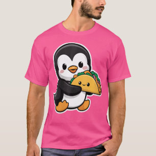 Camiseta Caneta de comida kawaii de pinguim engraçado segur
