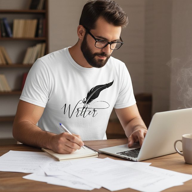 Camiseta Caneta de pena personalizada (Criador carregado)