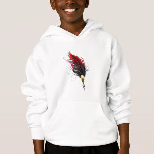 Camiseta Caneta de penas vermelhas com ninho de ouro