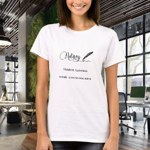 Camiseta Caneta do agente assinante de empréstimo notarial