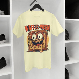 Camiseta Caneta Waffle entre Dias de as Bruxas engraçados d