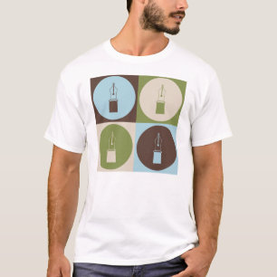 Camiseta Canetas de fonte do pop art