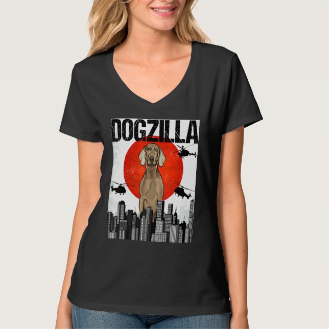 Camiseta Canezilla Dogzilla Japonês Wei Marana (Frente)
