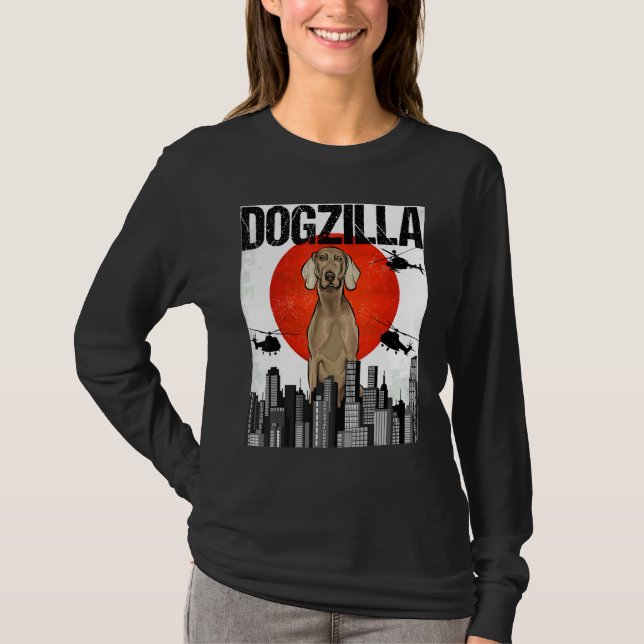 Camiseta Canezilla Dogzilla Japonês Wei Marana (Frente)