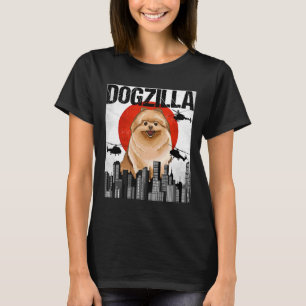 Camiseta Canezilla Dogzilla Pomeraniano Japonês