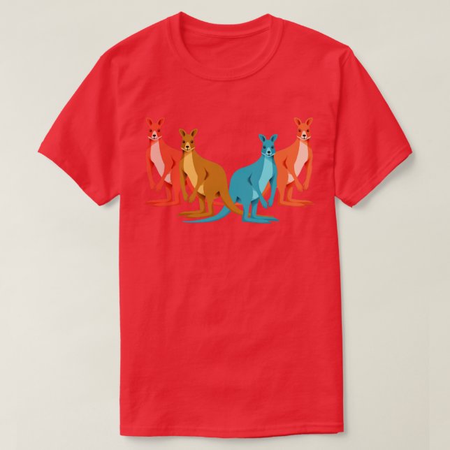 Camiseta Canguru Animal da Austrália (Frente do Design)