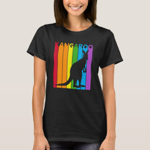 Camiseta Canguru animal do arco-íris fofo