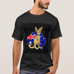 Camiseta Canguru Austrália desenho animado