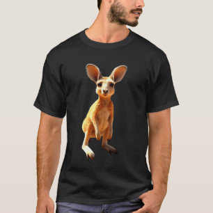 Camiseta Canguru Austrália Interior Marsupial Fofo Canguru