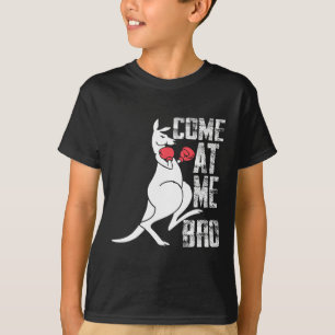 Camiseta Canguru Boxando Vem Pra Mim, Mano Pulando Kangaroo