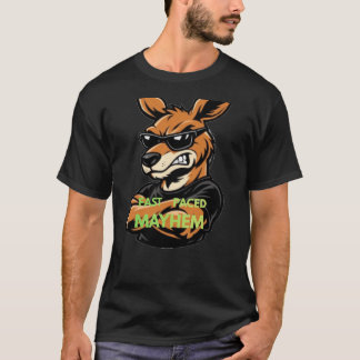 Camiseta Canguru Bravo Com Óculos De Sol Caos Em Alta Veloc