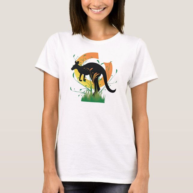 Camiseta canguru da lupulagem (Frente)