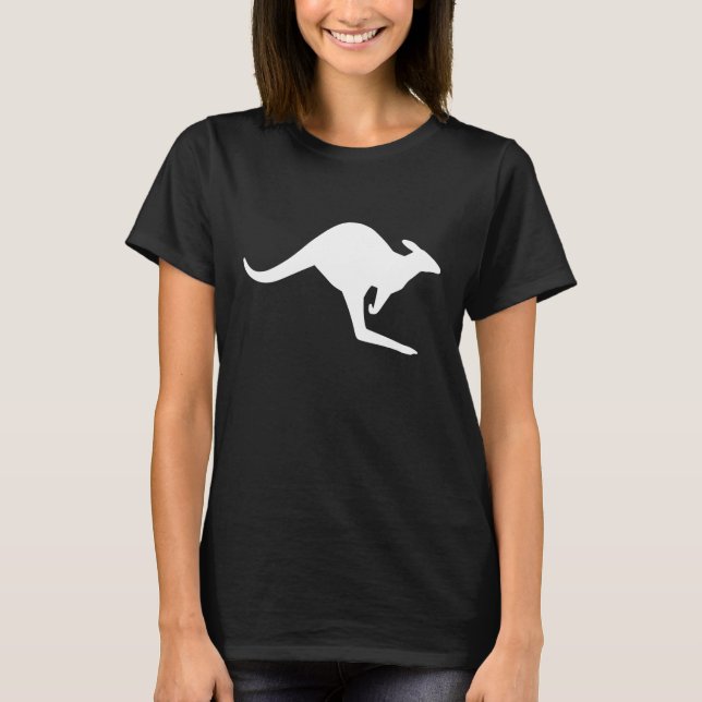 Camiseta Canguru de Cautela Preto e Branco (Frente)