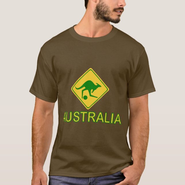 Camiseta Canguru do futebol de Austrália (Frente)
