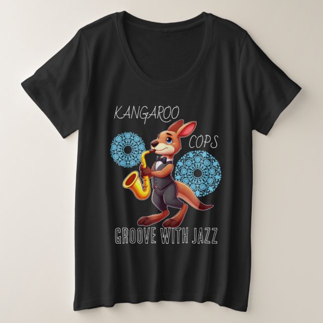 Camiseta Canguru engraçado (Frente do Design)