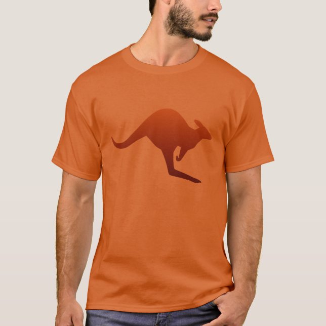 Camiseta Canguru Gradiente Deserto Laranja Queimado (Frente)
