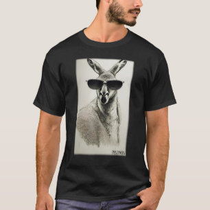 Camiseta Canguru óculos escuros animais animais do zoológic