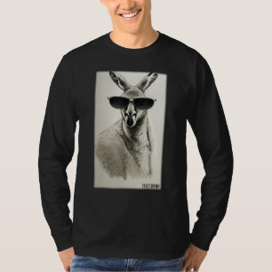 Camiseta Canguru óculos escuros animais animais do zoológic