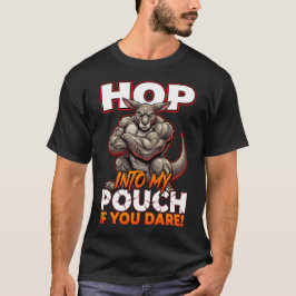 Camiseta Canguru Sarcástico Pula Para Meu Bolso Meme Engraç