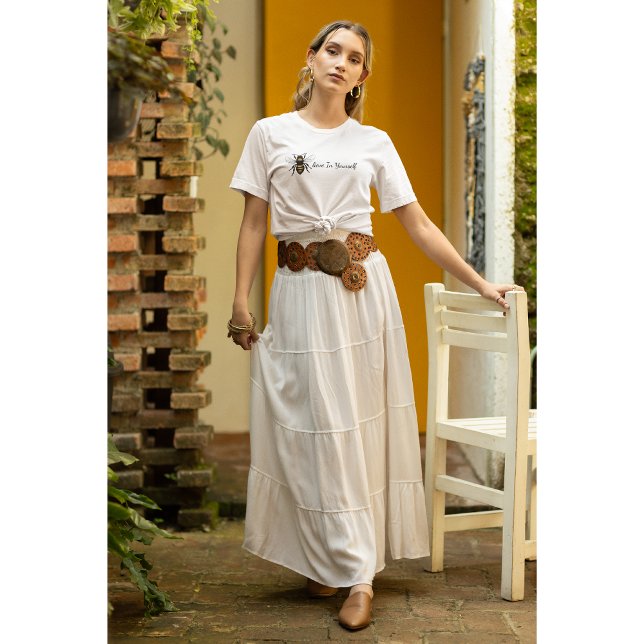 Camiseta Canhão de abelha em corte inspiracional (Criador carregado)