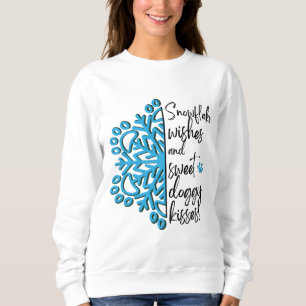 Camiseta Canhão de Cães Snowflake Cachorros Cachorros
