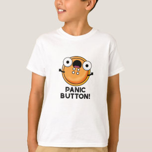 Camiseta Canhão de costura em forma de botão de pânico