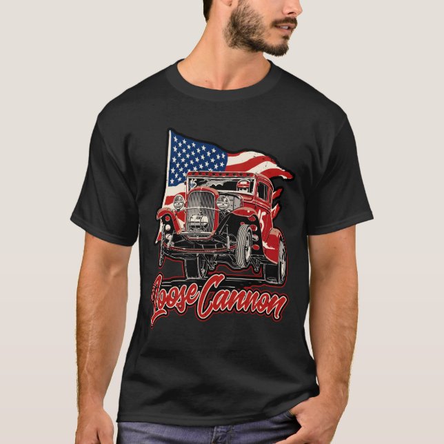 Camiseta Canhão solto - Vermelho - Modelo A Gasser  (Frente)
