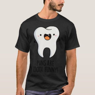 Camiseta Canhões Engraçados Com Dente Pun Dental Bonito 1