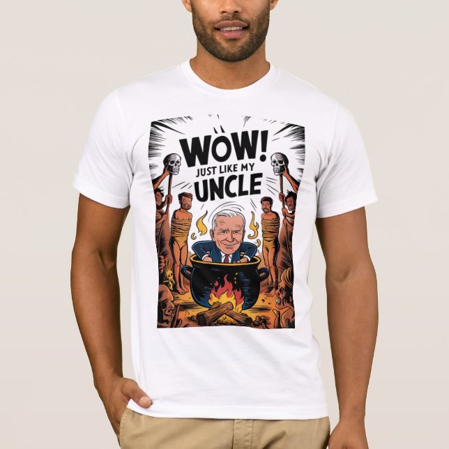 Camiseta Canibais Comeram Meu Tio Joe Biden (Frente)