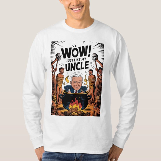 Camiseta Canibais Comeram Meu Tio Joe Biden (Frente)